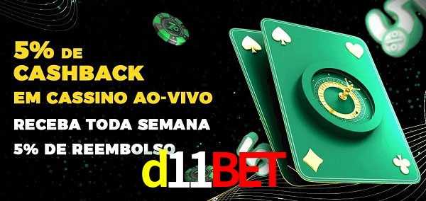 Promoções do cassino ao Vivo d11bet
